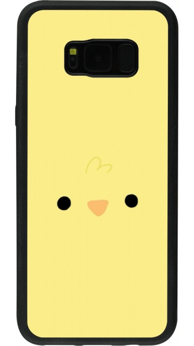 Coque Samsung Galaxy S8+ - Silicone rigide noir Easter 2026 Little chicken