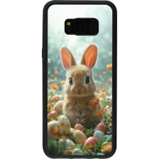 Coque Samsung Galaxy S8+ - Silicone rigide noir Easter 2026 Rabbit in the garden