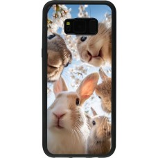 Coque Samsung Galaxy S8+ - Silicone rigide noir Easter 2026 Rabbits