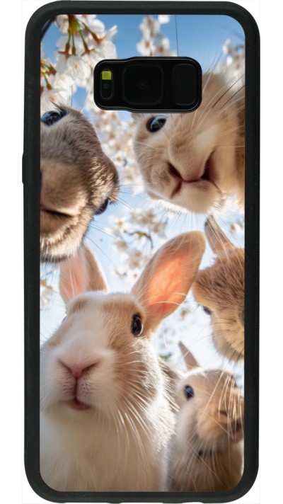 Coque Samsung Galaxy S8+ - Silicone rigide noir Easter 2026 Rabbits