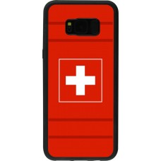 Coque Samsung Galaxy S8+ - Silicone rigide noir Euro 2020 Switzerland