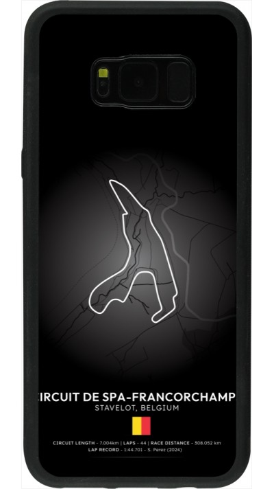 Coque Samsung Galaxy S8+ - Silicone rigide noir F1 Track 2025 Belgium