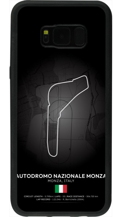 Coque Samsung Galaxy S8+ - Silicone rigide noir F1 Track 2025 Italy