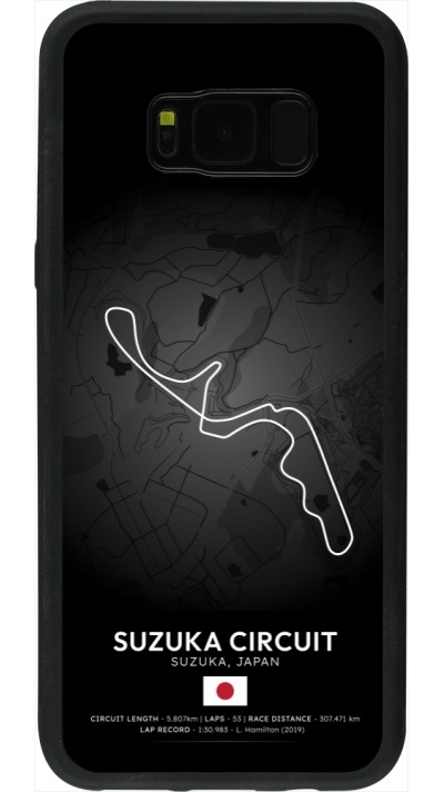 Coque Samsung Galaxy S8+ - Silicone rigide noir F1 Track 2025 Japan