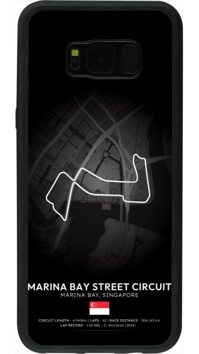 Coque Samsung Galaxy S8+ - Silicone rigide noir F1 Track 2025 Singapore