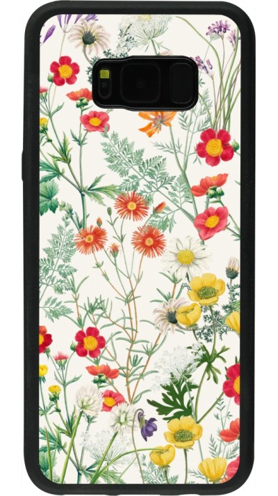 Coque Samsung Galaxy S8+ - Silicone rigide noir Flora Botanical Wildlife