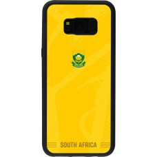 Coque Samsung Galaxy S8+ - Silicone rigide noir Maillot de football Afrique du Sud 2026 personnalisable