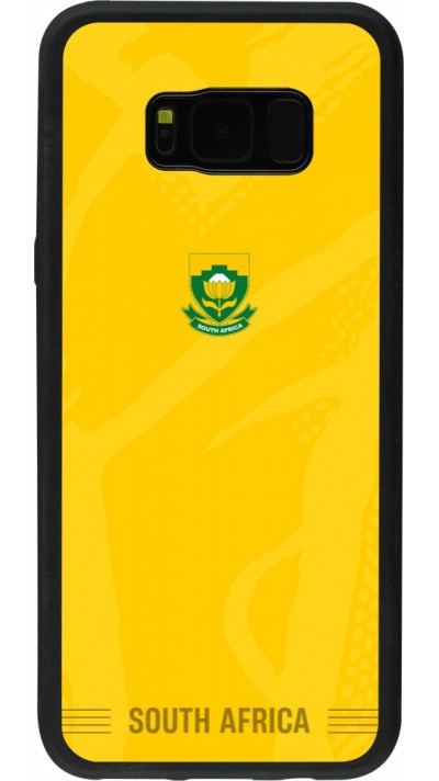 Coque Samsung Galaxy S8+ - Silicone rigide noir Maillot de football Afrique du Sud 2026 personnalisable