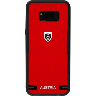 Coque Samsung Galaxy S8+ - Silicone rigide noir Maillot de football Autriche 2026 personnalisable