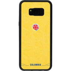 Coque Samsung Galaxy S8+ - Silicone rigide noir Maillot de football Colombie 2026 personnalisable