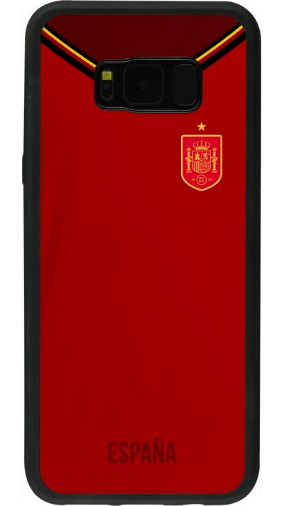 Samsung Galaxy S8+ Case Hülle - Silikon schwarz Spanien 2022 personalisierbares Fußballtrikot Samsung Galaxy S8+ Case Hülle - Silikon schwarz Spanien 2022 personalisierbares Fußballtrikot