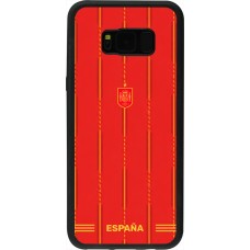 Coque Samsung Galaxy S8+ - Silicone rigide noir Maillot de football Espagne 2026 personnalisable