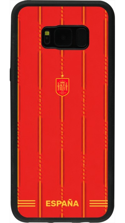 Coque Samsung Galaxy S8+ - Silicone rigide noir Maillot de football Espagne 2026 personnalisable