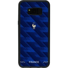 Coque Samsung Galaxy S8+ - Silicone rigide noir Maillot de football France 2026 personnalisable