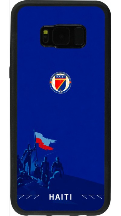 Coque Samsung Galaxy S8+ - Silicone rigide noir Maillot de football Haiti 2026 personnalisable
