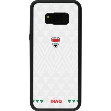 Coque Samsung Galaxy S8+ - Silicone rigide noir Maillot de football Irak 2026 personnalisable