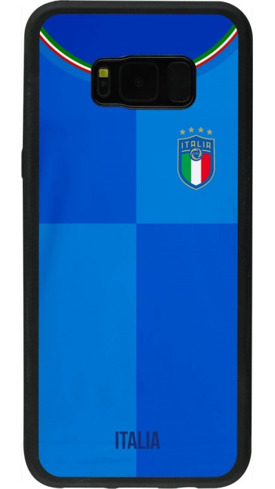 Samsung Galaxy S8+ Case Hülle - Silikon schwarz Italien 2022 personalisierbares Fußballtrikot