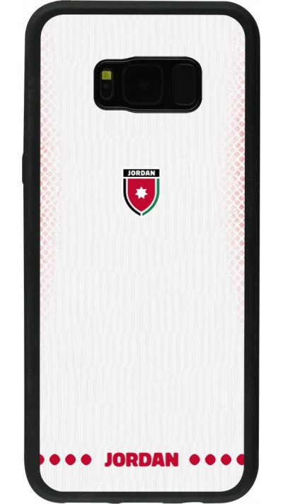 Coque Samsung Galaxy S8+ - Silicone rigide noir Maillot de football Jordanie 2026 personnalisable