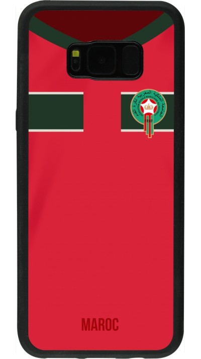 Samsung Galaxy S8+ Case Hülle - Silikon schwarz Marokko 2022 personalisierbares Fussballtrikot Samsung Galaxy S8+ Case Hülle - Silikon schwarz Marokko 2022 personalisierbares Fussballtrikot