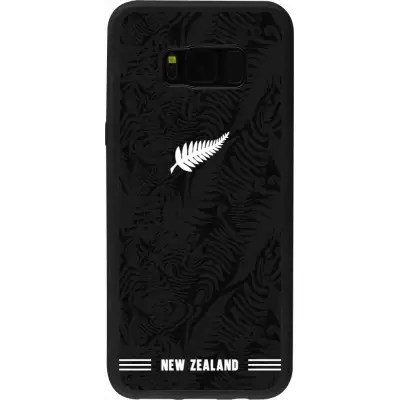 Samsung Galaxy S8+ Case Hülle - Silikon schwarz Neuseeland 2026 personalisierbares Fussballtrikot
