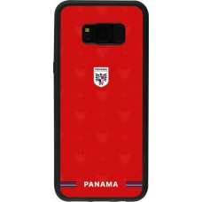 Coque Samsung Galaxy S8+ - Silicone rigide noir Maillot de football Panama 2026 personnalisable