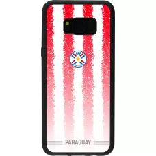 Samsung Galaxy S8+ Case Hülle - Silikon schwarz Paraguay 2026 personalisierbares Fussballtrikot