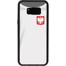 Samsung Galaxy S8+ Case Hülle - Silikon schwarz Polen 2022 personalisierbares Fussballtrikot