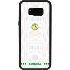 Coque Samsung Galaxy S8+ - Silicone rigide noir Maillot de football Sénégal 2026 personnalisable