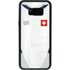 Samsung Galaxy S8+ Case Hülle - Silikon schwarz Schweiz Away personalisierbares Fussballtrikot
