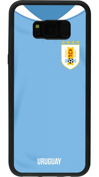 Samsung Galaxy S8+ Case Hülle - Silikon schwarz Uruguay 2022 personalisierbares Fussballtrikot Samsung Galaxy S8+ Case Hülle - Silikon schwarz Uruguay 2022 personalisierbares Fussballtrikot