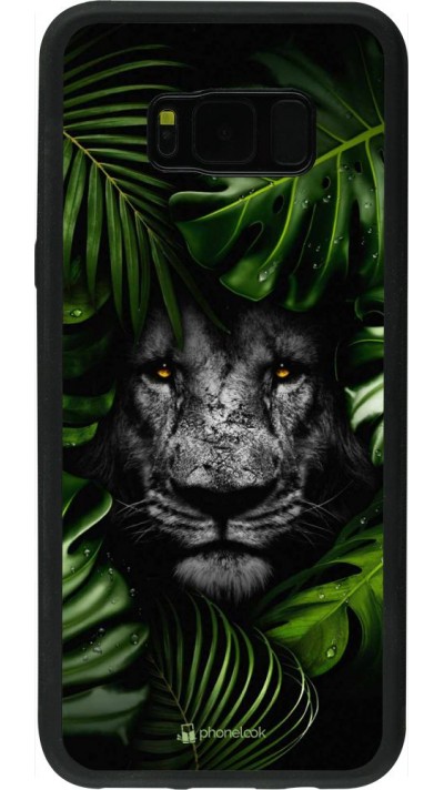 Coque Samsung Galaxy S8+ - Silicone rigide noir Forest Lion