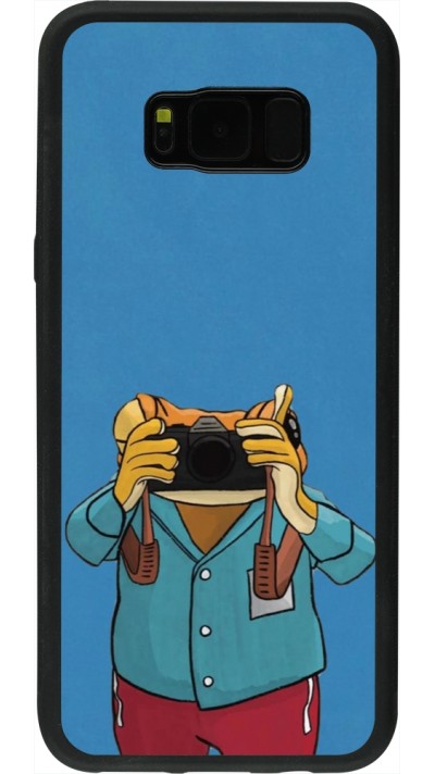 Samsung Galaxy S8+ Case Hülle - Silikon schwarz Frog with camera DTMF