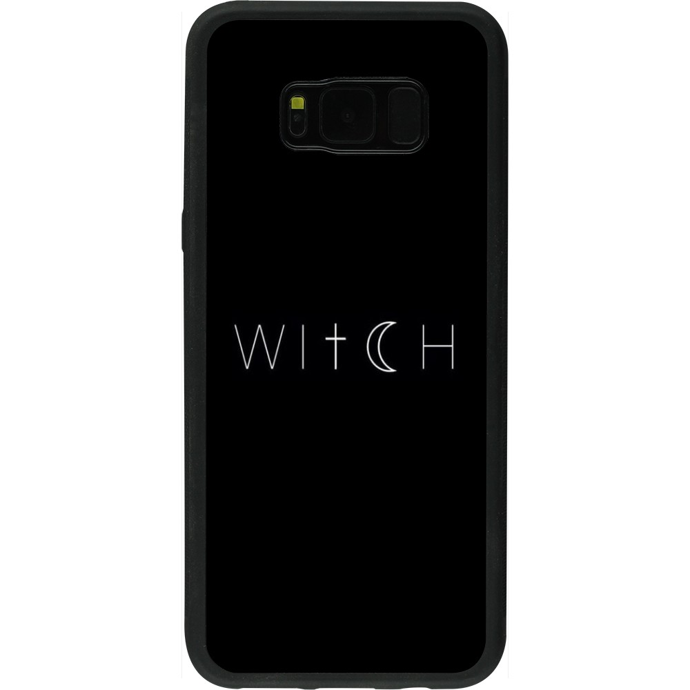 Samsung Galaxy S8+ Case Hülle - Silikon schwarz Halloween 22 witch word