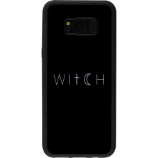 Samsung Galaxy S8+ Case Hülle - Silikon schwarz Halloween 22 witch word