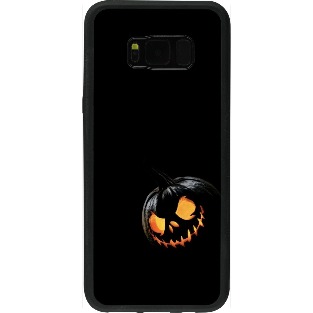 Coque Samsung Galaxy S8+ - Silicone rigide noir Halloween 2023 discreet pumpkin