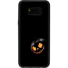 Coque Samsung Galaxy S8+ - Silicone rigide noir Halloween 2023 discreet pumpkin