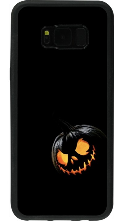 Coque Samsung Galaxy S8+ - Silicone rigide noir Halloween 2023 discreet pumpkin