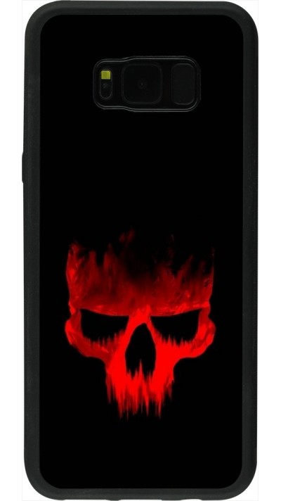 Coque Samsung Galaxy S8+ - Silicone rigide noir Halloween 2023 scary skull