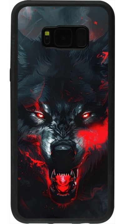 Coque Samsung Galaxy S8+ - Silicone rigide noir Halloween 2024 mad werewolf