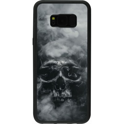Samsung Galaxy S8+ Case Hülle - Silikon schwarz Halloween 2024 smoky skull
