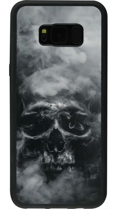 Coque Samsung Galaxy S8+ - Silicone rigide noir Halloween 2024 smoky skull