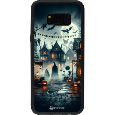 Coque Samsung Galaxy S8+ - Silicone rigide noir Halloween Spookville