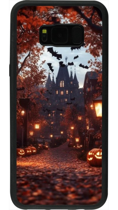 Coque Samsung Galaxy S8+ - Silicone rigide noir Halloween 2025 Haunted house