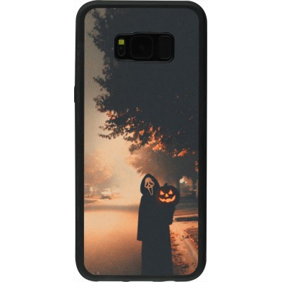 Coque Samsung Galaxy S8+ - Silicone rigide noir Halloween 2025 Scream