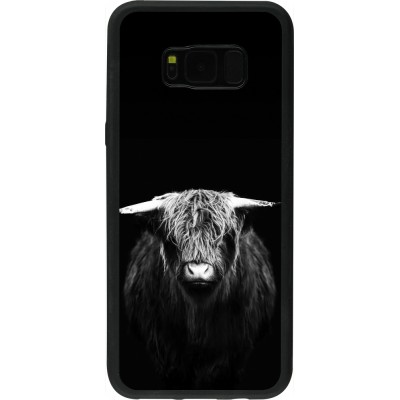 Coque Samsung Galaxy S8+ - Silicone rigide noir Highland calf black