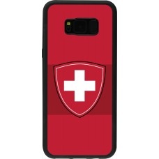 Samsung Galaxy S8+ Case Hülle - Silikon schwarz Hockey World Championship Ecusson Suisse