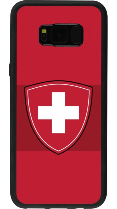 Samsung Galaxy S8+ Case Hülle - Silikon schwarz Hockey World Championship Ecusson Suisse