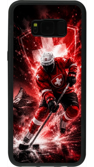 Samsung Galaxy S8+ Case Hülle - Silikon schwarz Hockey World Championship Player