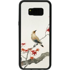 Samsung Galaxy S8+ Case Hülle - Silikon schwarz Japanese Bird