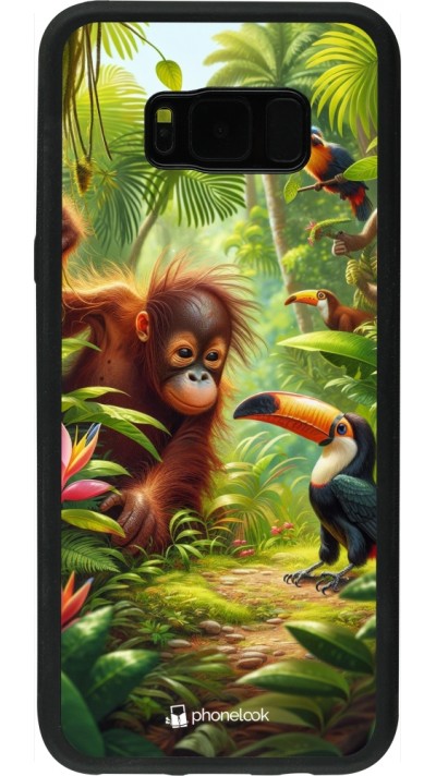 Samsung Galaxy S8+ Case Hülle - Silikon schwarz Tropischer Dschungel Tayrona Samsung Galaxy S8+ Case Hülle - Silikon schwarz Tropischer Dschungel Tayrona